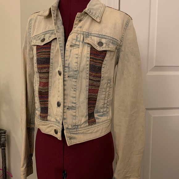 Free People distressed denim jacket - Picture 2 of 7